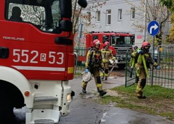 Pożar hali w Stalowej Woli. PSP: największe zagrożenie już minęło