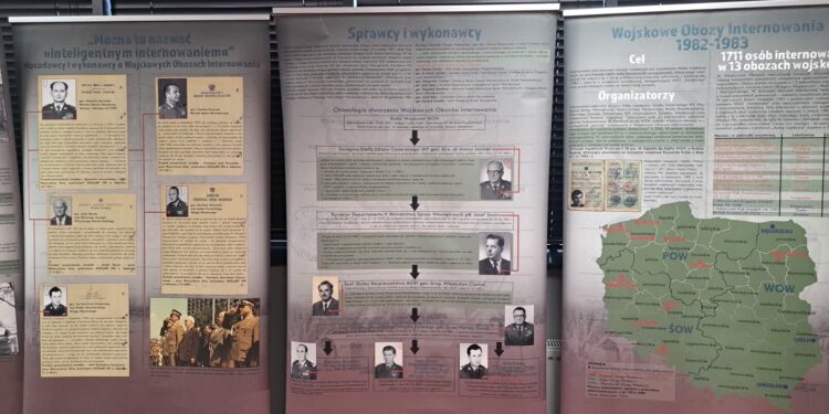 Wystawa o obozach internowania i spotkanie z młodzieżą