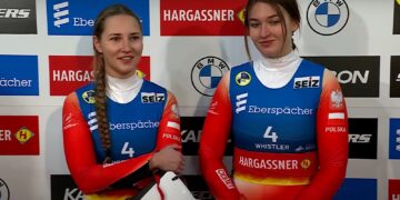 Saneczkarki z Nowin Wielkich po pierwszym pucharowym starcie