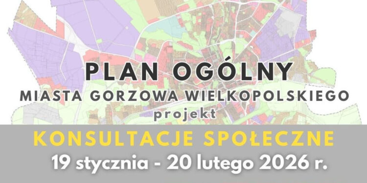 Konsultacje dot. planu ogólnego miasta. W poniedziałek spotkanie otwarte