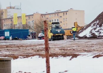 Zima utrudnia prace na północnej obwodnicy