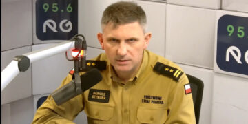 Dariusz Szymura, komendant Państwowej Straży Pożarnej w Gorzowie