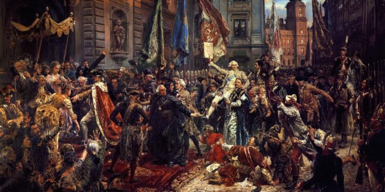 Jan Matejko, „Konstytucja 3 Maja 1791 roku”. Fot. commons.wikimedia.org
