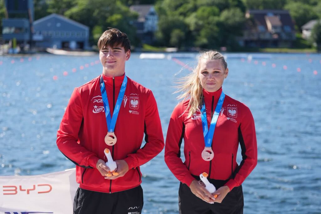 Adam Kuściński i Julia Piasecka (fot. Darren Calabrese/PZKAJ