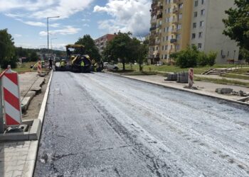 Asfaltowanie na Kazimierza Wielkiego