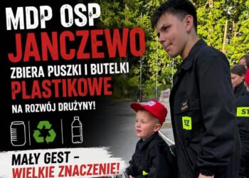 Proekologiczna zbiórka młodych strażaków z Janczewa
