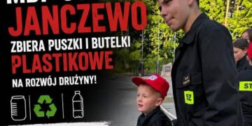 Proekologiczna zbiórka młodych strażaków z Janczewa