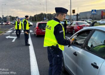 Trzeźwy poranek w Gorzowie. Nietrzeźwy kierowca jechał z dziećmi