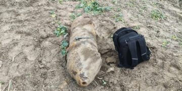 Ponad stukilogramowa bomba na polu w gminie Strzelce Krajeńskie