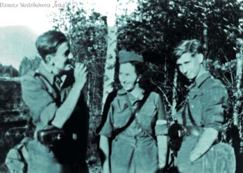 fot. IPN/na zdjęciu M. Odyn - Jankowski "Marek", D. Siedzikówna "Inka" oraz B. Obuchowski "Zbyszek"
